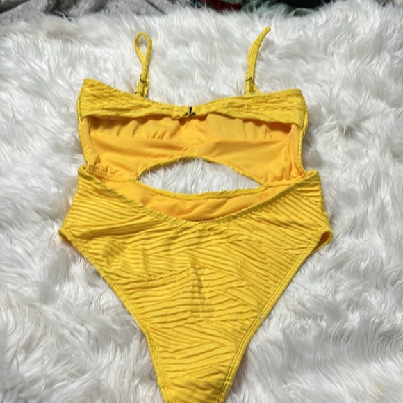 The Bikini Lab Yellow Swimsuit,Cut Out, 
One Piece - Picture 2 of 5